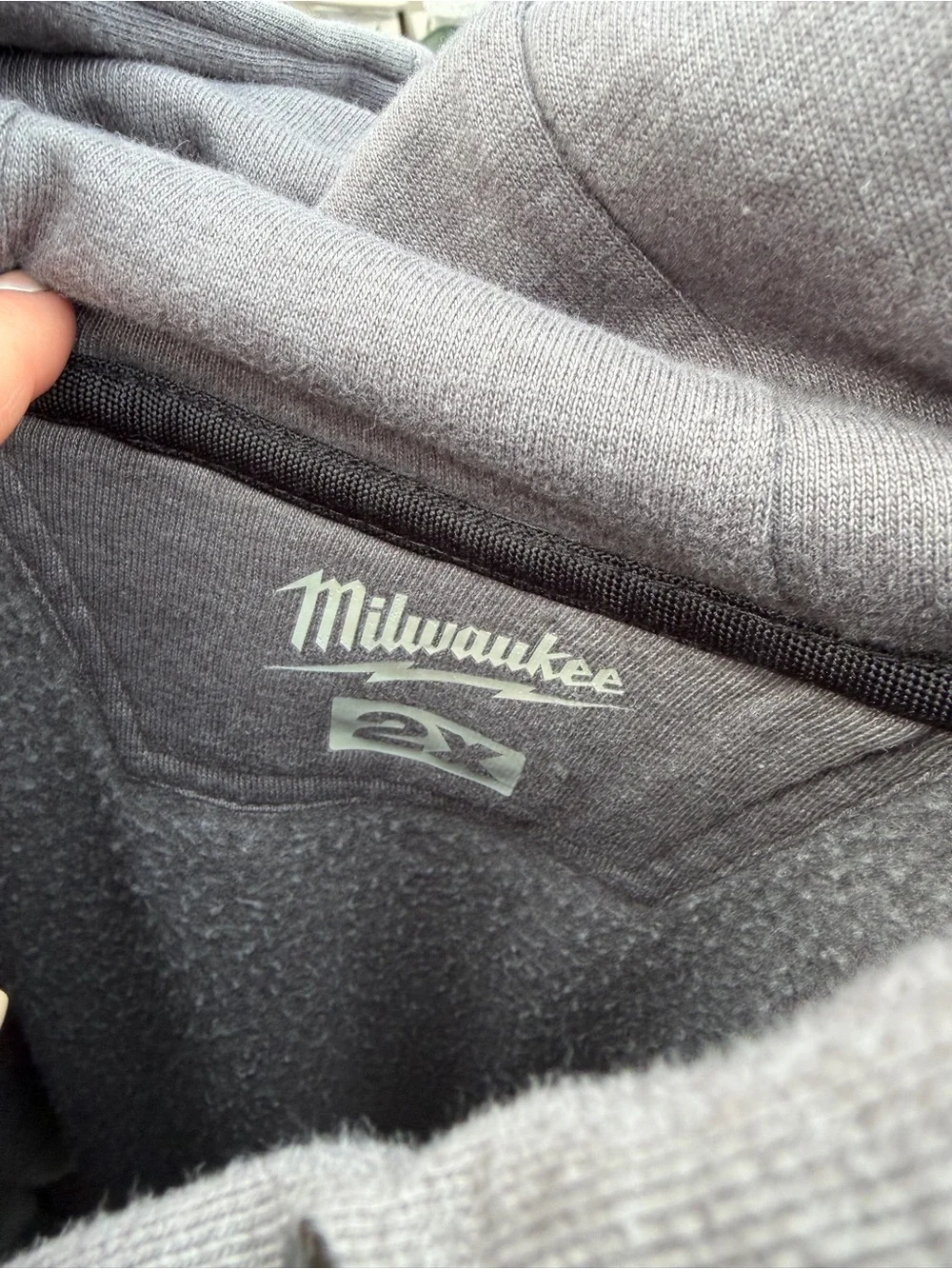 Men's Gray Crewneck Hoodie with Front Pouch